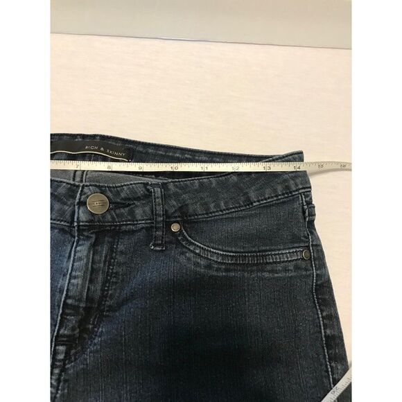 Rich & Skinny Jeans Jeggings Leggings Women's Juniors 29” Blue Skinny Stretch - Picture 6 of 8